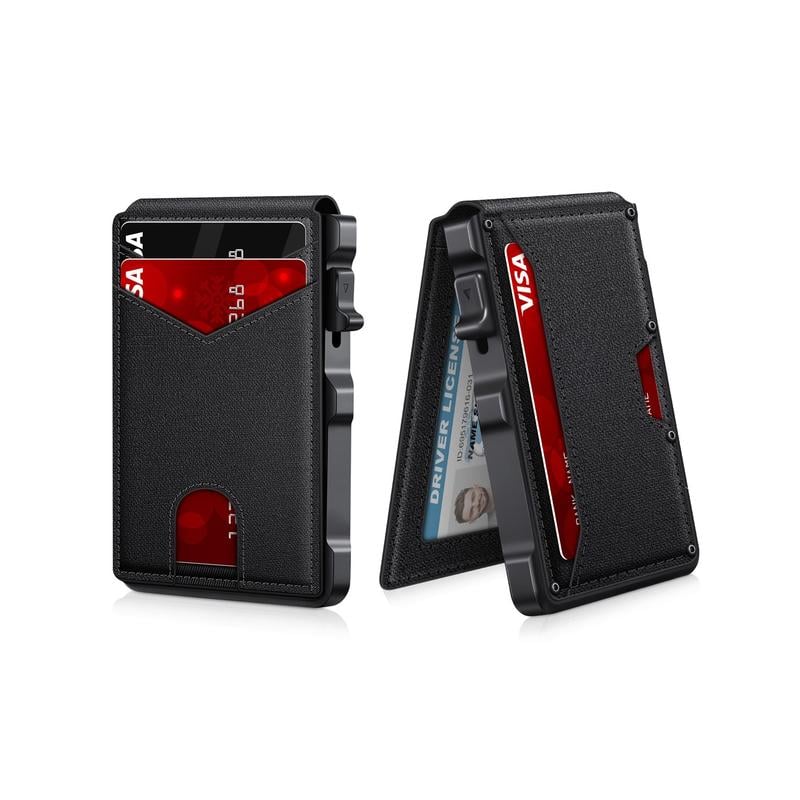 š„Last Day! 50% OFF š¼šPremium Aluminum RFID Blocking Minimalist Wallet for Men ā Pop-Up Card Access, Money Clip & ID Window