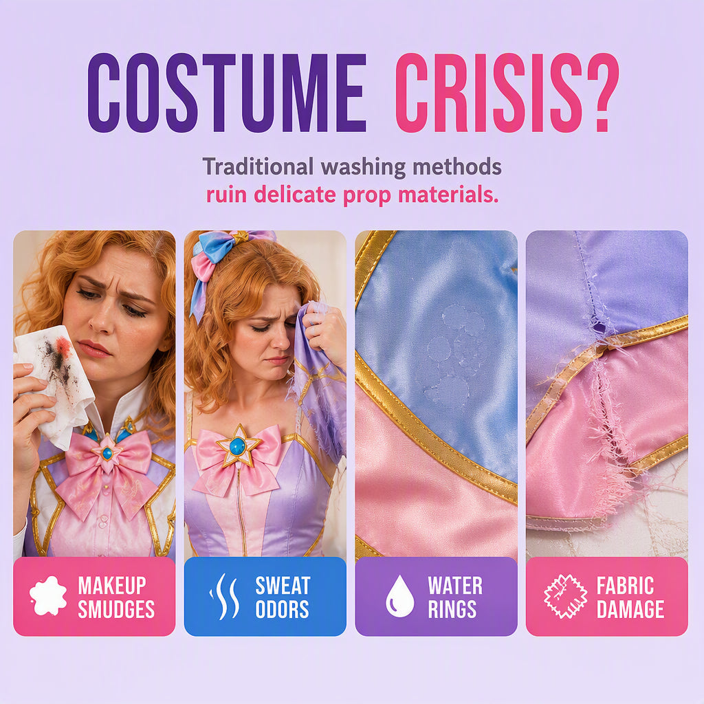 π₯³2026 HOT SALEπ₯³π50K+ SOLD!ππ¨ 50% OFF! Portable Foam Cleaner β No water, no rinse β removes makeup, sweat & floor dirt. Perfect for cosplay, furry suits & carnival wear β stay fresh all con! πβ¨