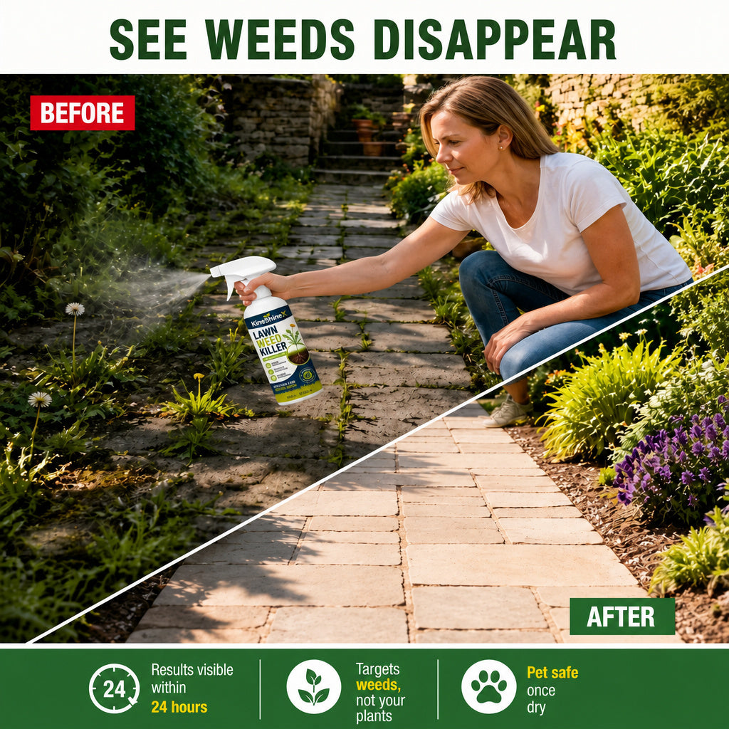 ⚡ [Fall Yard Refresh] Easy & Stress-Free Domestic Weed Killer Spray | Fast-Acting Root Remover for Garden & Patio