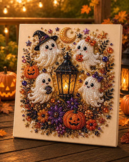 🔥 Last Day 50% OFF 👻✨ Halloween Pearl Art DIY Kit – Turn Tiny Pearls into Spooky-Cute Magic