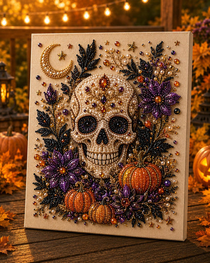 🔥 Last Day 50% OFF 👻✨ Halloween Pearl Art DIY Kit – Turn Tiny Pearls into Spooky-Cute Magic