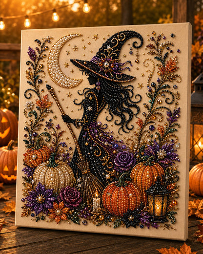 🔥 Last Day 50% OFF 👻✨ Halloween Pearl Art DIY Kit – Turn Tiny Pearls into Spooky-Cute Magic