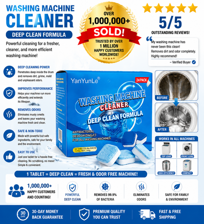 Drain Cleaner for Home Use Drain Cleaning Effervescent Tablets 12 Pack - Deep Cleaning Foaming Tabs for Kitchen Sink, Bathroom Shower, Tub & Pipe Deodorizer, Fast Clog Remover