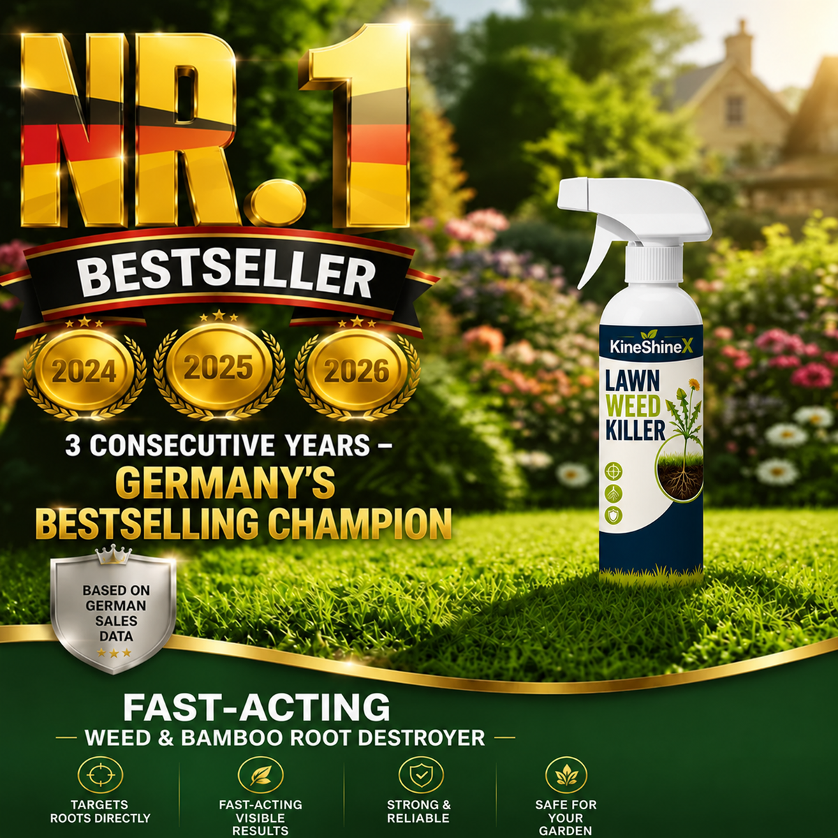 ⚡ [Easy and stress-free weeding in the garden] Herbicide for domestic use