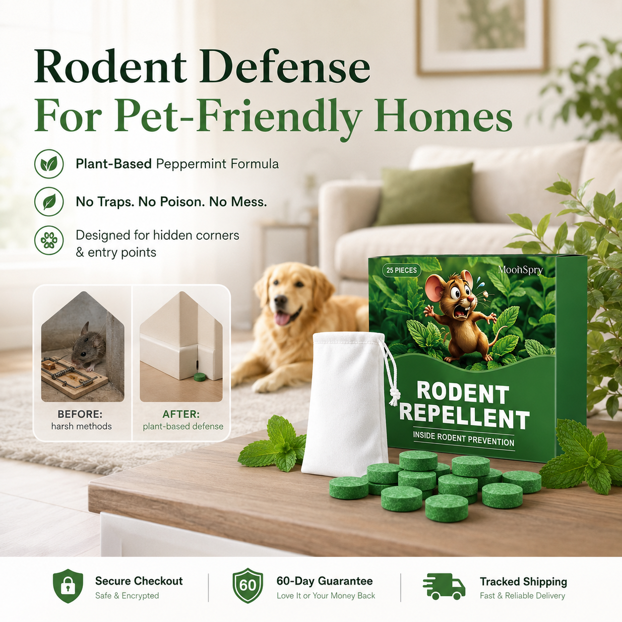 Get Rid of Rats & Mice — Without Poison, Traps, or Mess