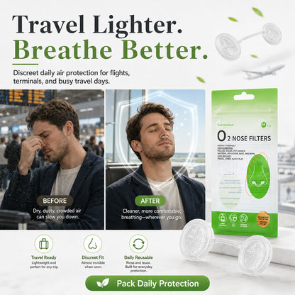 Invisible Nose Filters — Block Heavy Dust. No Sweaty Masks. Work & Breathe Easy