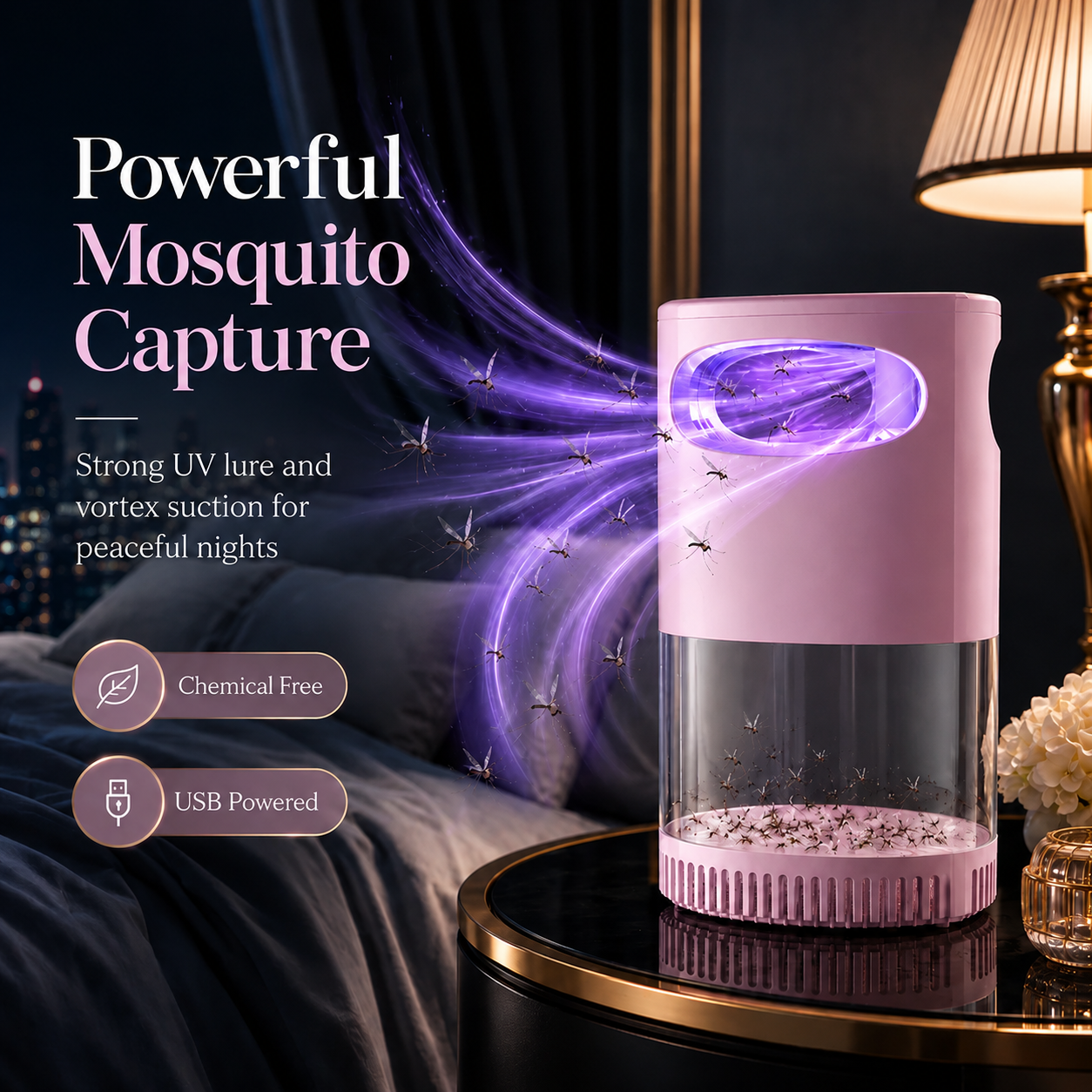 UV Mosquito Trap | Chemical-Free Indoor Protection