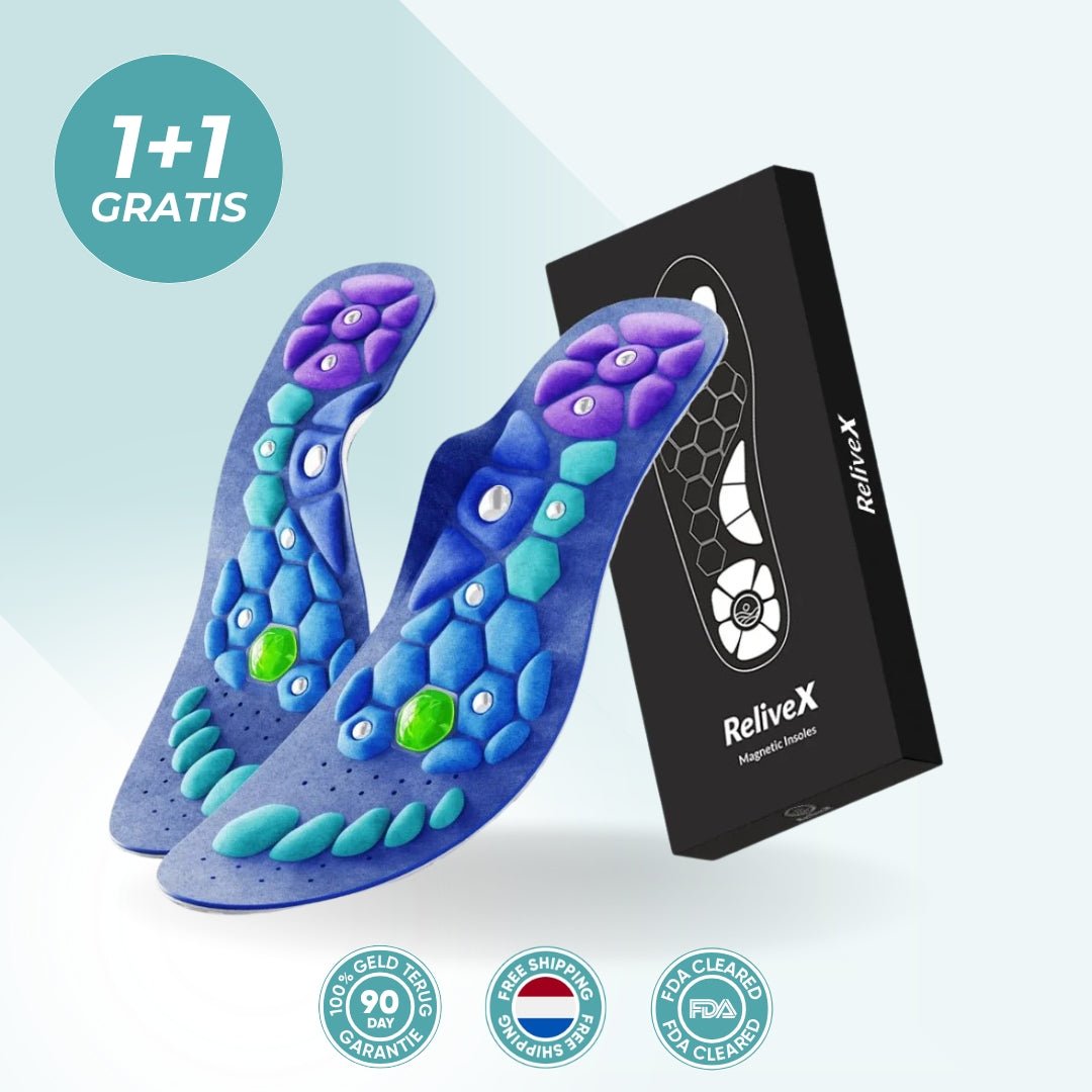 ReliveX™ Magnetische Inlegzolen | Verlies Gewicht bij ELKE STAP