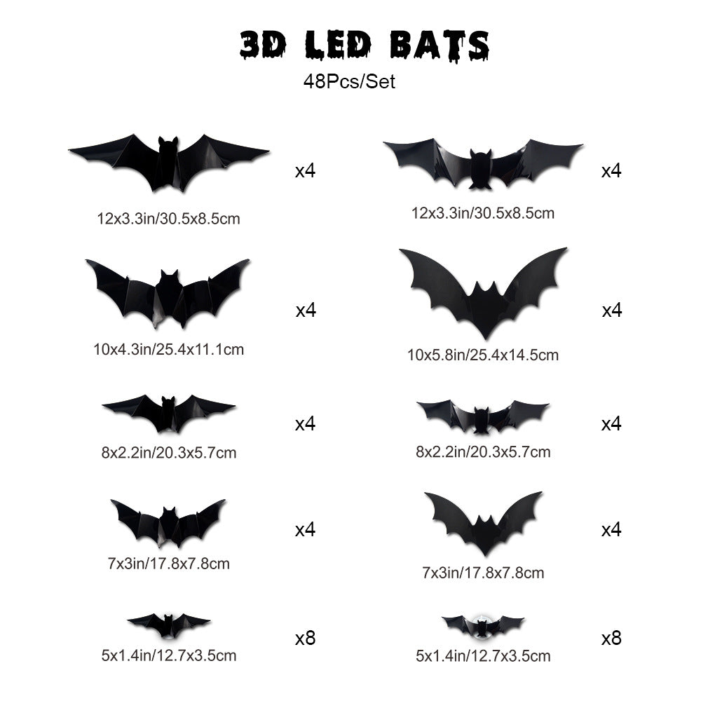 🥳2026 HOT SALE🥳💞50K+ SOLD!🎃🦇 50% OFF! Halloween 3D Bat LED Wall Light – Bendable wings create lifelike flight poses. Purple LED glow brings spooky vibes – perfect for haunting your home! 🩸✨