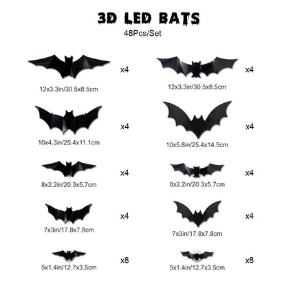 🥳2026 HOT SALE🥳💞50K+ SOLD!🎃🦇 50% OFF! Halloween 3D Bat LED Wall Light – Bendable wings create lifelike flight poses. Purple LED glow brings spooky vibes – perfect for haunting your home! 🩸✨