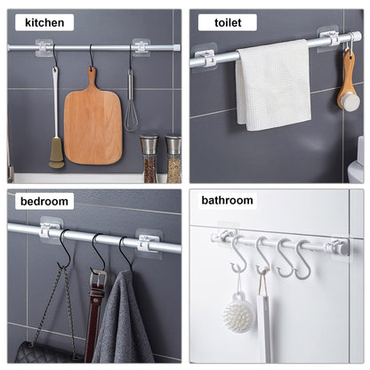 🔥Last Day Buy 2 Get 1 Free (18 PCS) $1.38 Each🔥 No-Drill Curtain Brackets — Hold Up to 13 lbs! 💪