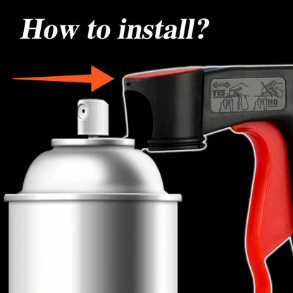 Spray Can Trigger Handle — Turns Any Spray Can Into a Spray Gun, No Finger Fatigue