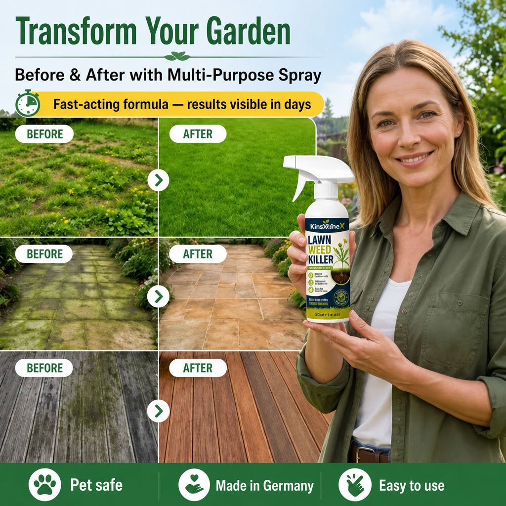 ⚡ [Fall Yard Refresh] Easy & Stress-Free Domestic Weed Killer Spray | Fast-Acting Root Remover for Garden & Patio