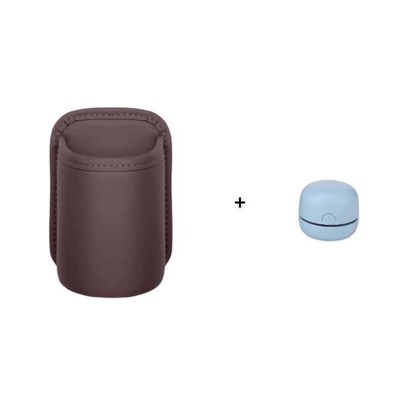 Leather Car Door Cup Holder – Wide‑mouth opening, easy reach for drinks & phone. Clip‑on secure fit. PU leather, tough & stylish. 🛡️✨