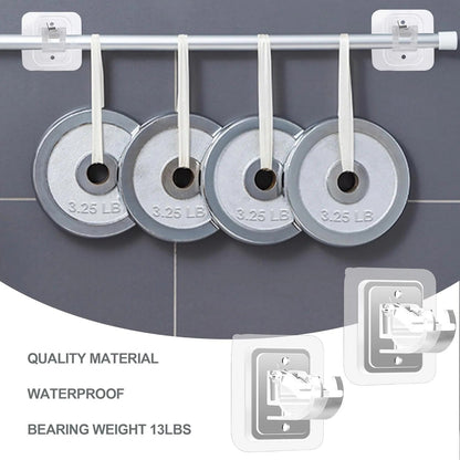 🔥Last Day Buy 2 Get 1 Free (18 PCS) $1.38 Each🔥 No-Drill Curtain Brackets — Hold Up to 13 lbs! 💪
