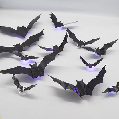 🥳2026 HOT SALE🥳💞50K+ SOLD!🎃🦇 50% OFF! Halloween 3D Bat LED Wall Light – Bendable wings create lifelike flight poses. Purple LED glow brings spooky vibes – perfect for haunting your home! 🩸✨