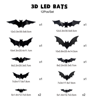🥳2026 HOT SALE🥳💞50K+ SOLD!🎃🦇 50% OFF! Halloween 3D Bat LED Wall Light – Bendable wings create lifelike flight poses. Purple LED glow brings spooky vibes – perfect for haunting your home! 🩸✨