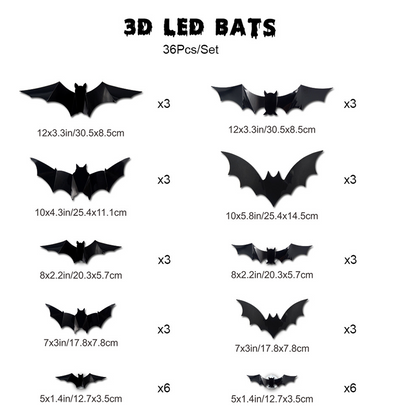 🥳2026 HOT SALE🥳💞50K+ SOLD!🎃🦇 50% OFF! Halloween 3D Bat LED Wall Light – Bendable wings create lifelike flight poses. Purple LED glow brings spooky vibes – perfect for haunting your home! 🩸✨