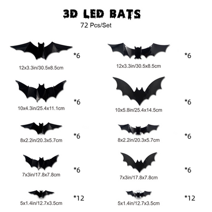 🥳2026 HOT SALE🥳💞50K+ SOLD!🎃🦇 50% OFF! Halloween 3D Bat LED Wall Light – Bendable wings create lifelike flight poses. Purple LED glow brings spooky vibes – perfect for haunting your home! 🩸✨
