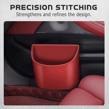 Leather Car Door Cup Holder – Wide‑mouth opening, easy reach for drinks & phone. Clip‑on secure fit. PU leather, tough & stylish. 🛡️✨