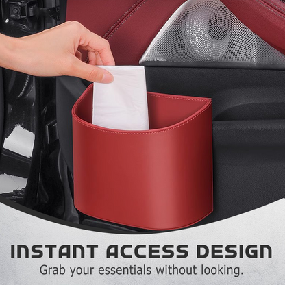Leather Car Door Cup Holder – Wide‑mouth opening, easy reach for drinks & phone. Clip‑on secure fit. PU leather, tough & stylish. 🛡️✨