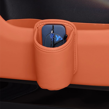 Leather Car Door Cup Holder – Wide‑mouth opening, easy reach for drinks & phone. Clip‑on secure fit. PU leather, tough & stylish. 🛡️✨