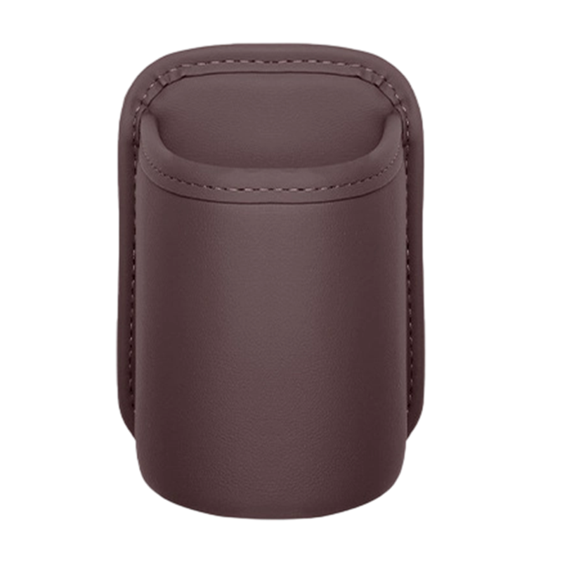 Leather Car Door Cup Holder – Wide‑mouth opening, easy reach for drinks & phone. Clip‑on secure fit. PU leather, tough & stylish. 🛡️✨