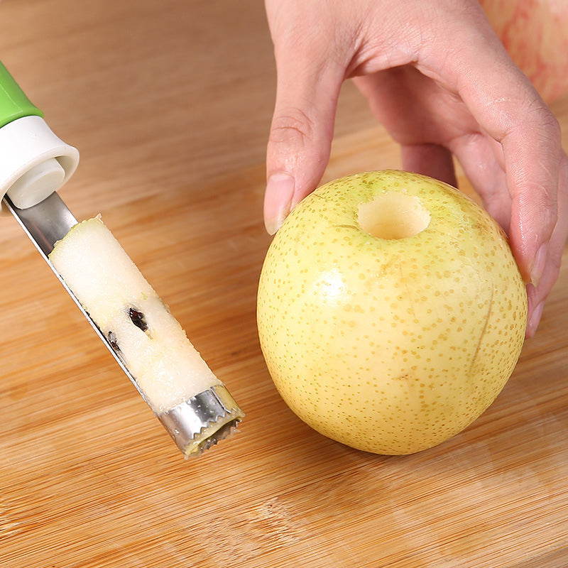2-in-1 Apple Corer & Peeler – Stainless steel – 95K+ sold – perfect for quick fruit prep – easy to use and clean ✨🥧🍏
