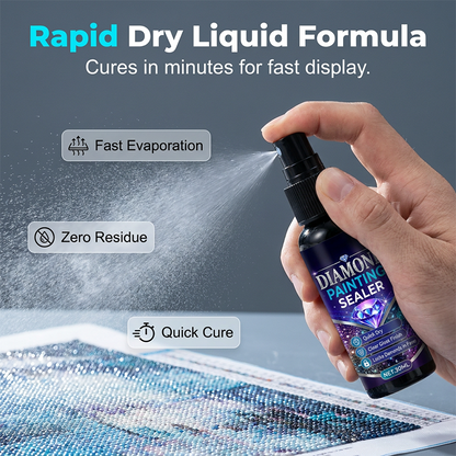 🔥 Last Day 50% OFF – 💎✨ Diamond art sealer – locks beads, glossy finish, dries fast & lasts
