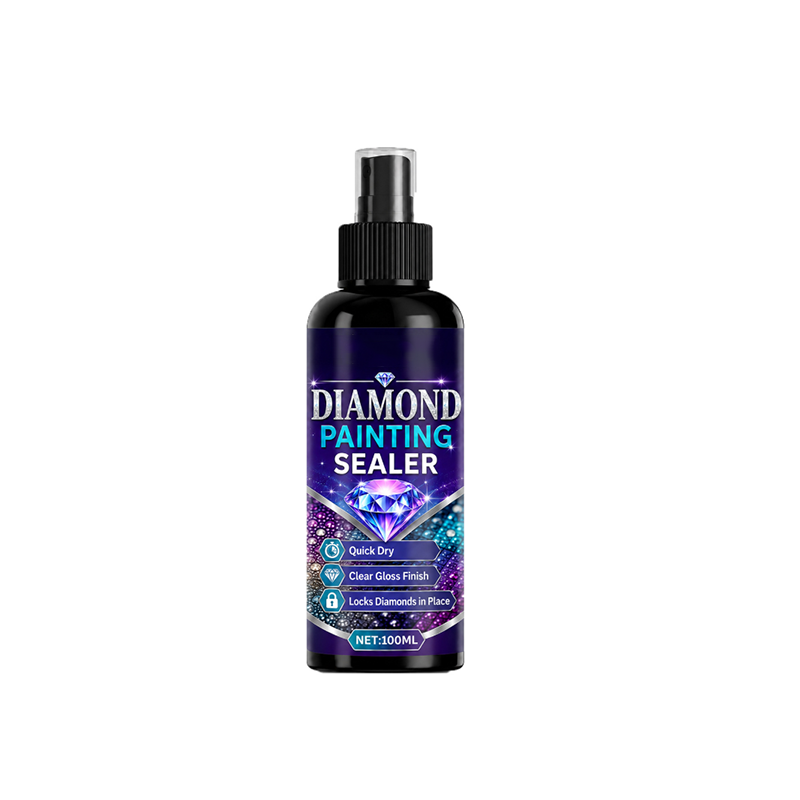 🔥 Last Day 50% OFF – 💎✨ Diamond art sealer – locks beads, glossy finish, dries fast & lasts