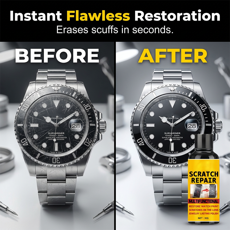 Scratch repair polish result 2
