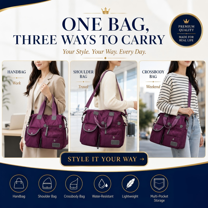 Tote bag compartments and capacity