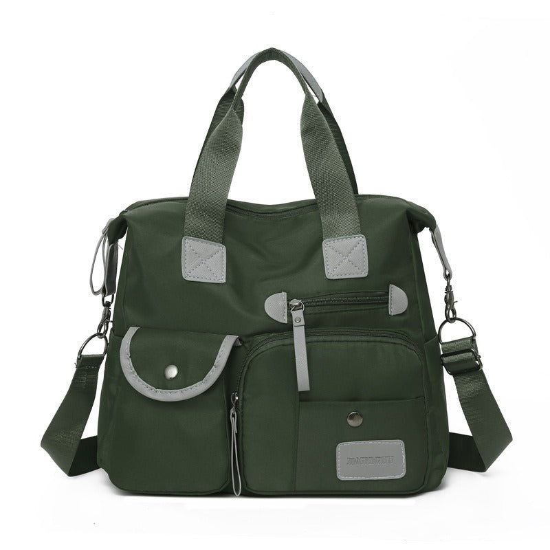 Green tote bag