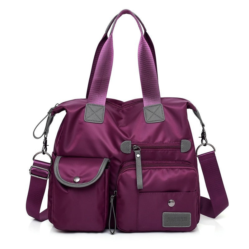Dark purple tote bag