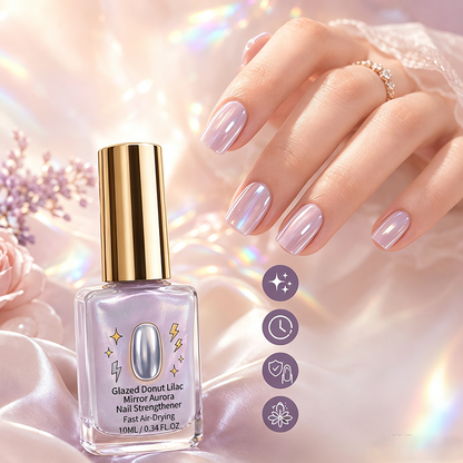 💜✨Lilac Glossy Mirror Nail Strengthener