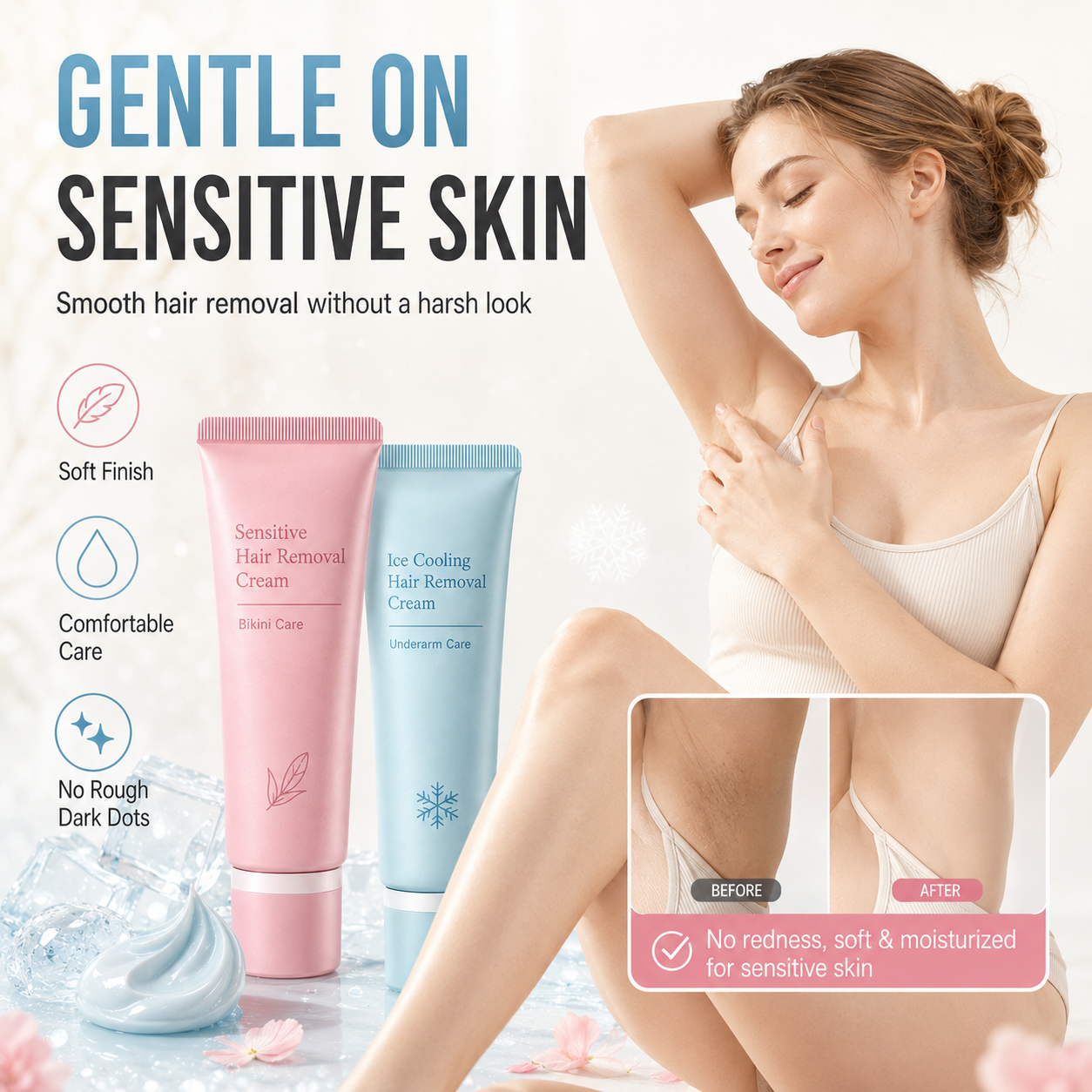 🔥Last Day Buy 1 Get 1 Free $ 9.99 Each🔥Gentle Hair Removal Cream