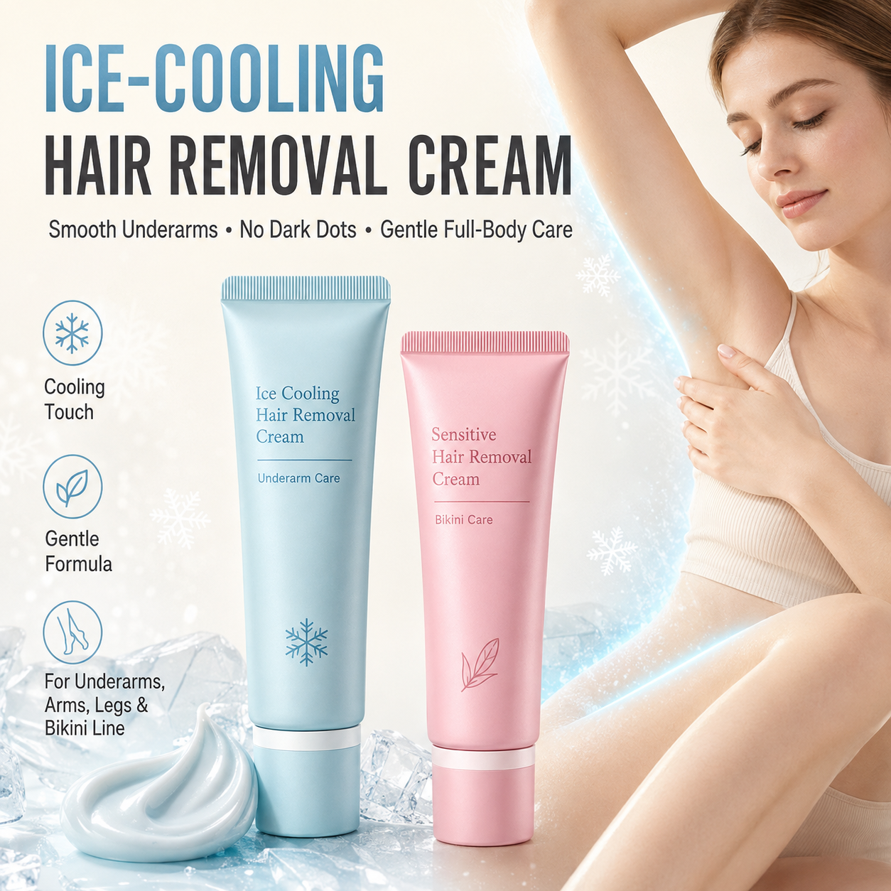 🔥Last Day Buy 1 Get 1 Free $ 9.99 Each🔥Gentle Hair Removal Cream